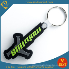 High Quality Customized Logo Cheap Promotional Rubber Key Chain From China